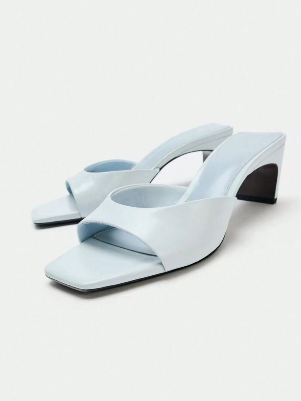 Baby Blue Basics Women's Mule High Heel